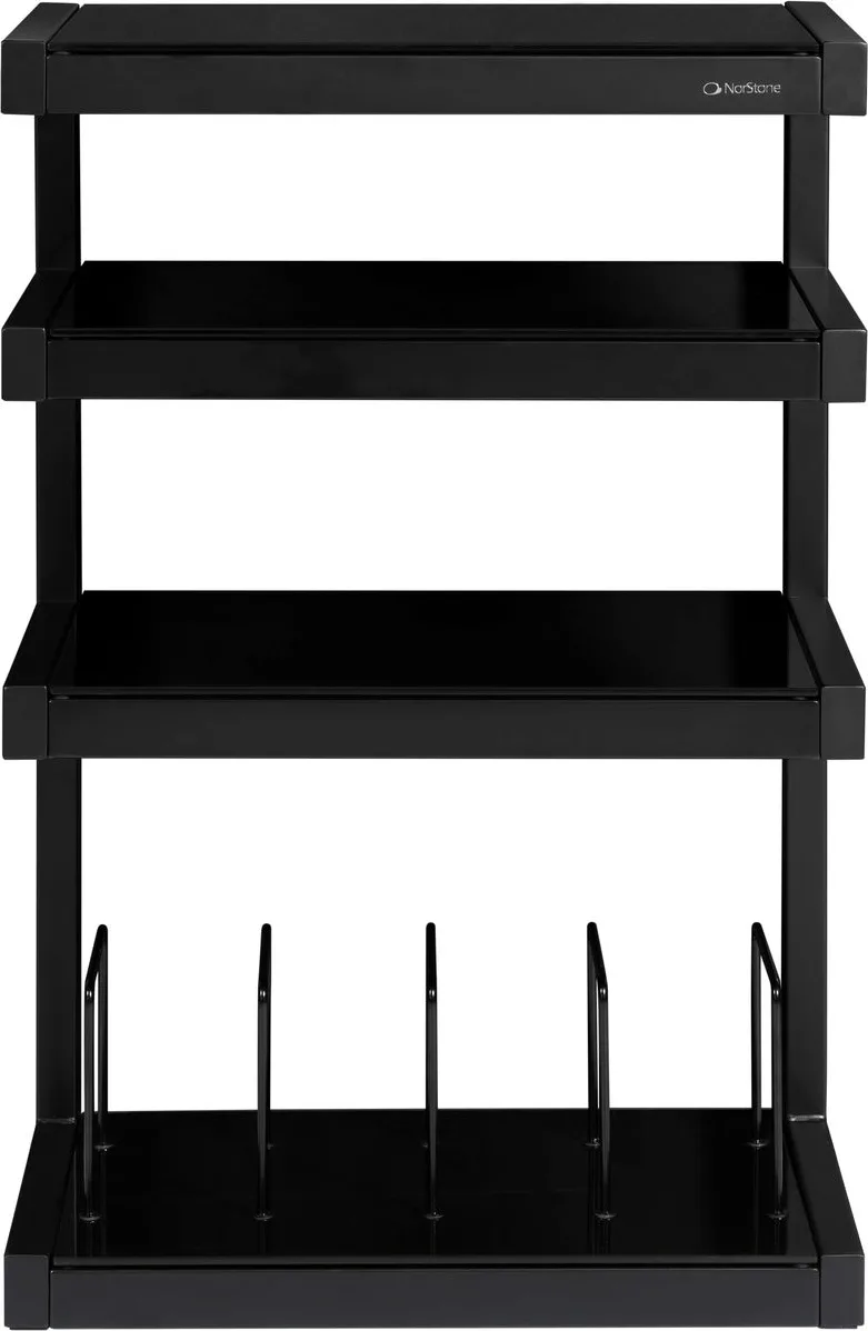 NorStone Esse hi-fi Vinyl noir satiné verres noirs