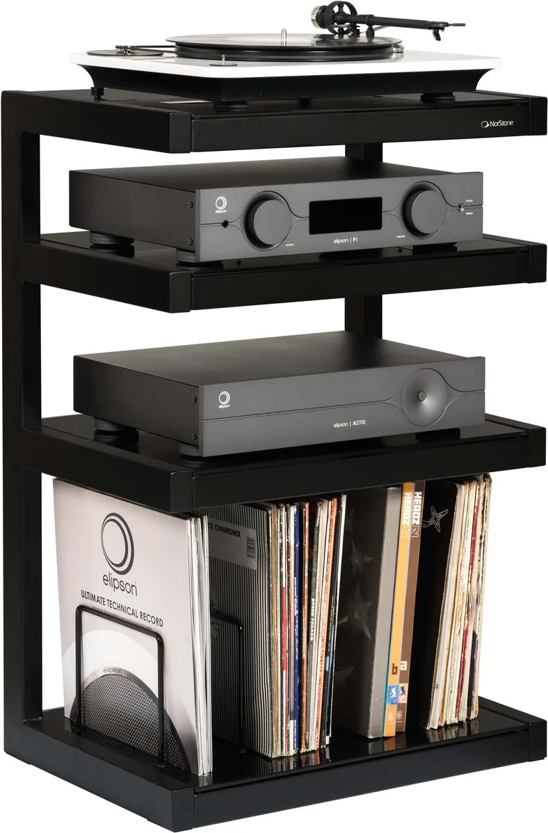 NorStone Esse hi-fi Vinyl noir satiné verres noirs – Image 4