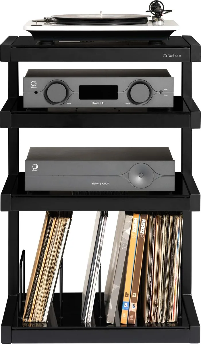 NorStone Esse hi-fi Vinyl noir satiné verres noirs – Image 5